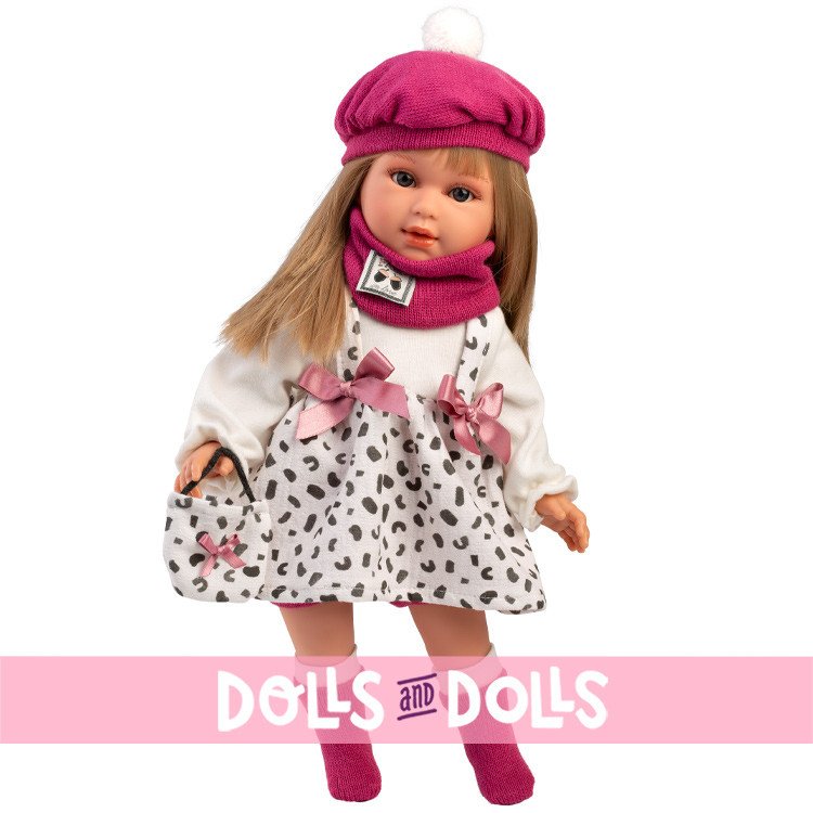 Muñeca Llorens 40 cm - Carla con conjunto francés