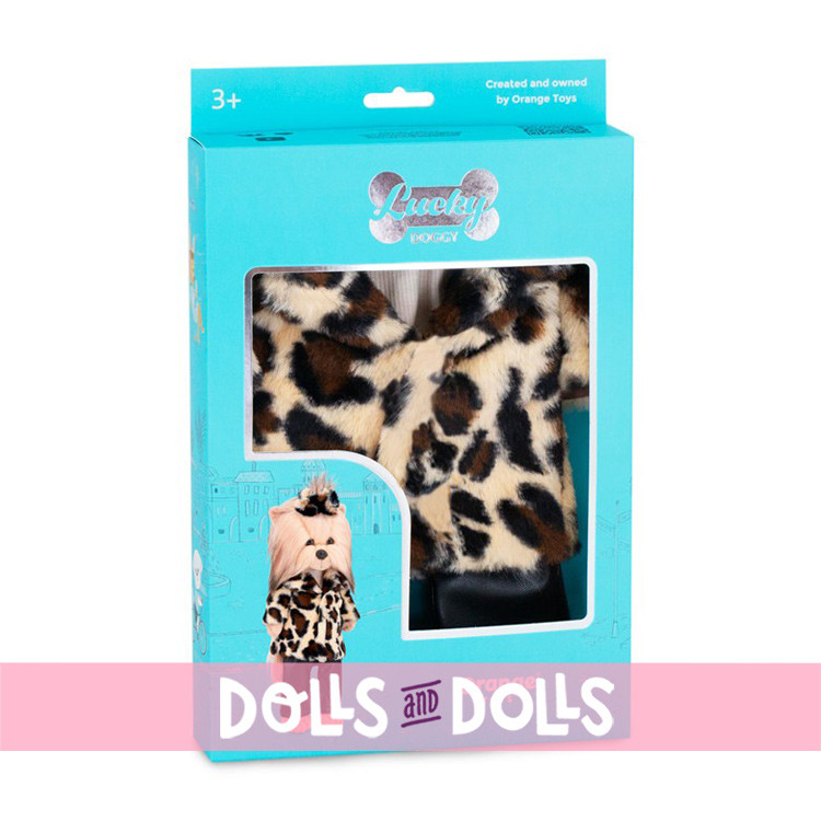 Ropa para muñecas Lucky Doggy 37 cm - Chaqueta estampada, camiseta y pantalón