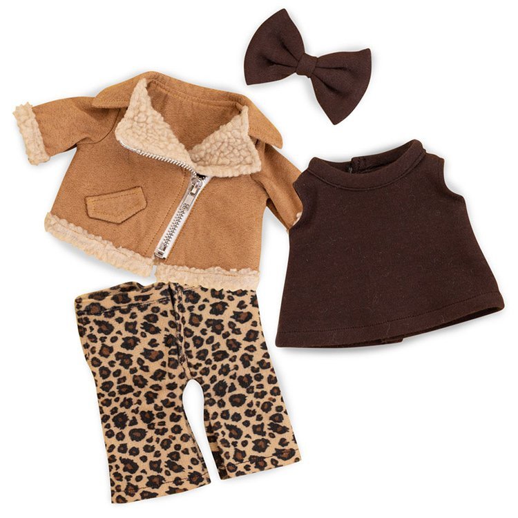 Ropa para muñecas Lucky Doggy 37 cm - Traje de leopardo