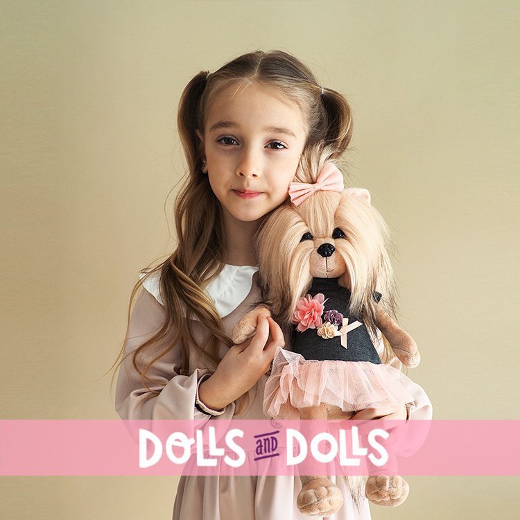 Muñeca Lucky Doggy 37 cm - Lucky Yoyo - Rosa de té