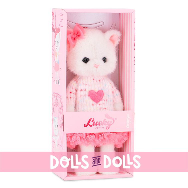 Muñeca Lucky Kitty 38 cm - Pink Heart