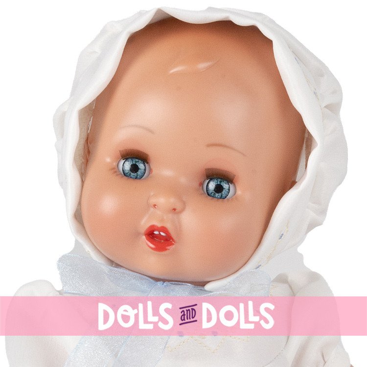 Muñeco Juanín Bebé 40 cm - Con pelele y capota blanca