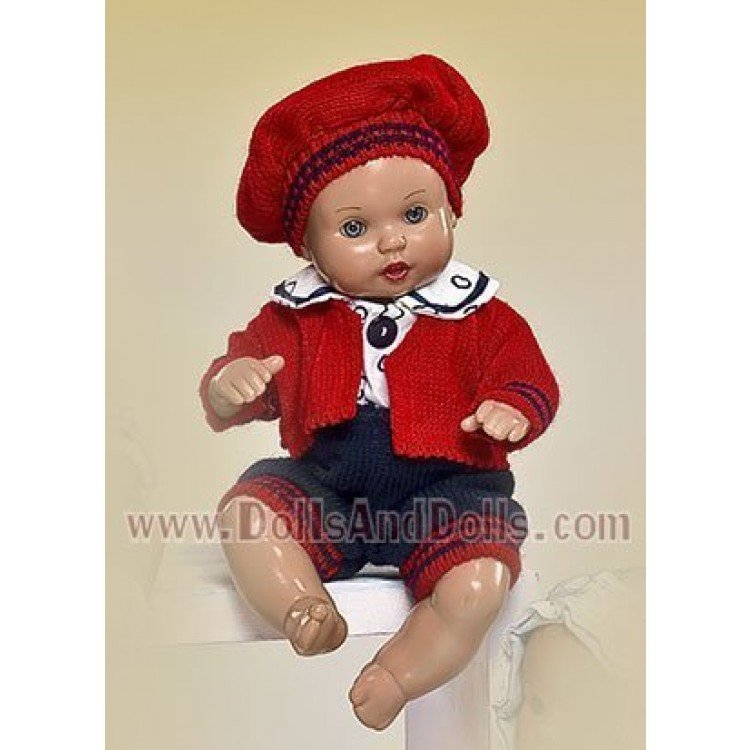 Mini J.B. conj. pto. pant. marino y chaq. roja