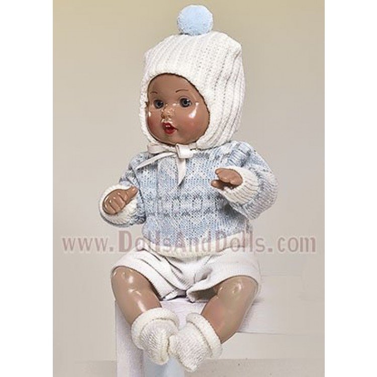 Mini J.B. pant. gorro beig y jersey c.