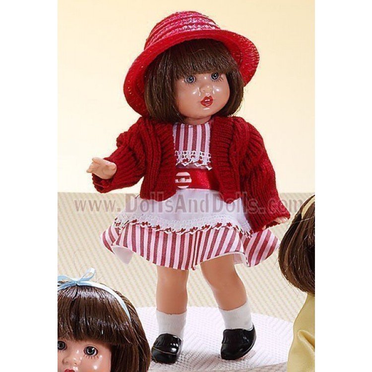 Mini M.P. Vest. blanco rayas rojas