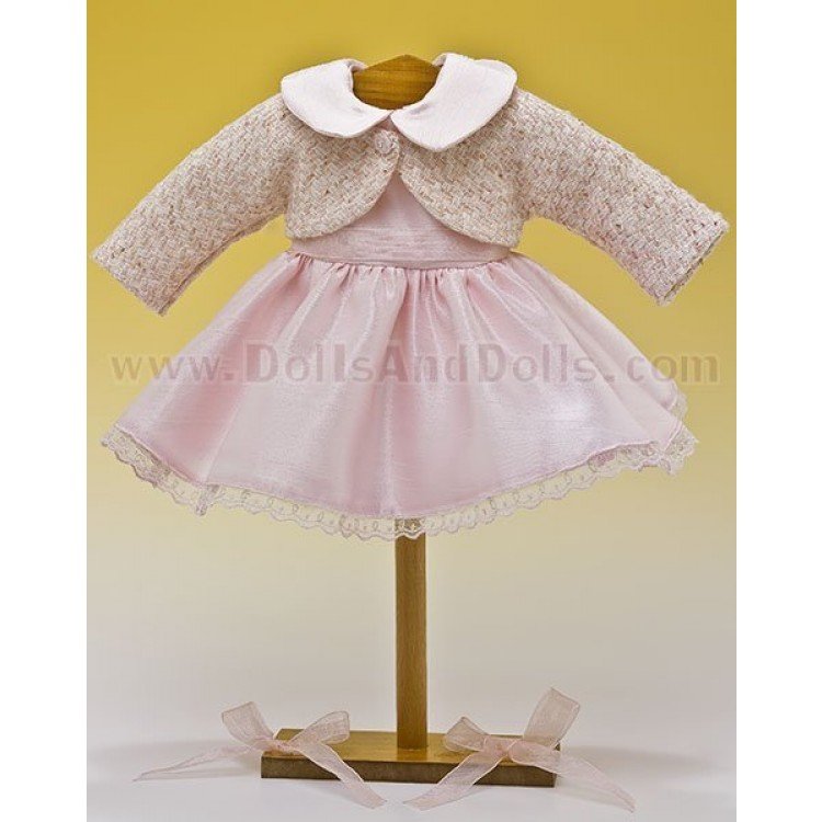 Vestido shantú rosa chaqueta Chanel