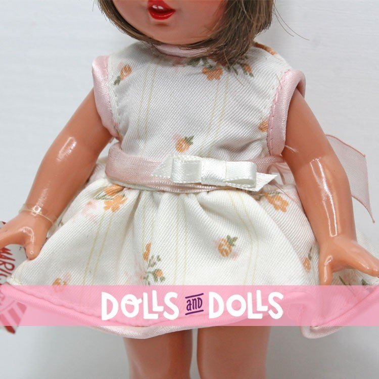 Muñeca Mini Mariquita Pérez 21 cm - Con vestido estampado de flores
