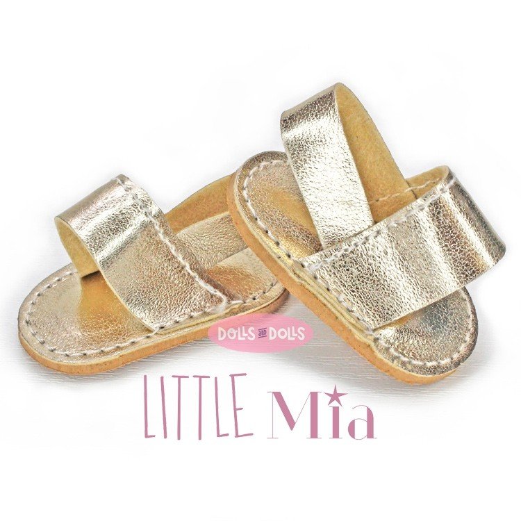Complementos para muñecas Nines d'Onil 23 cm - Little Mia - Sandalias doradas