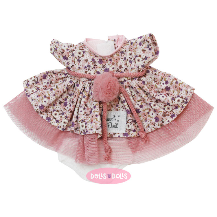 Ropa para Muñecas Nines d'Onil 23 cm - Little Mia - Vestido de flores