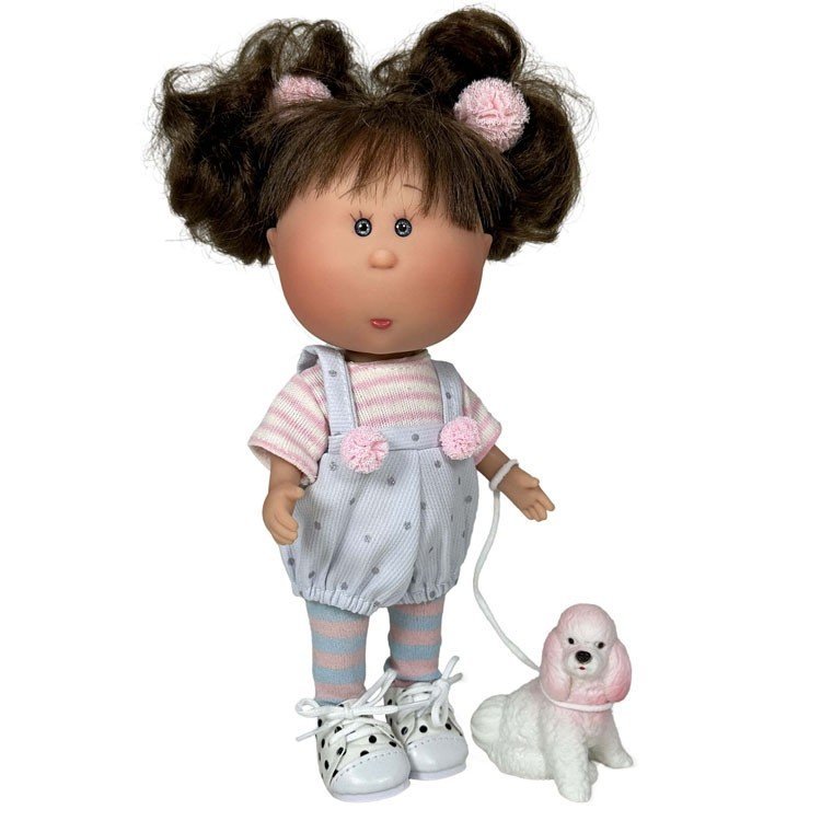 Muñeca Nines d'Onil 23 cm - Little Mia Morena con Mascota
