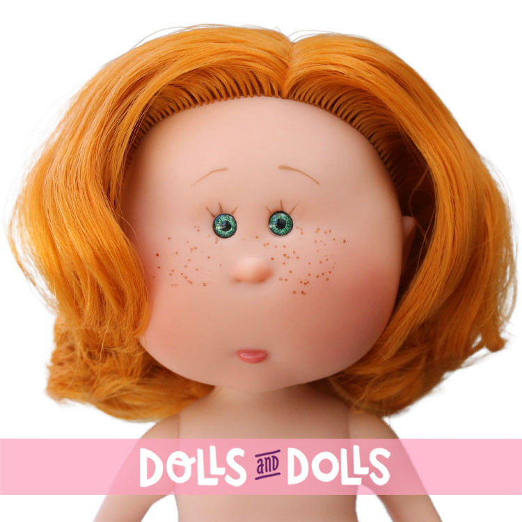 Muñeca Nines d'Onil 23 cm - Little Mia con pelo pelirrojo - Sin ropa