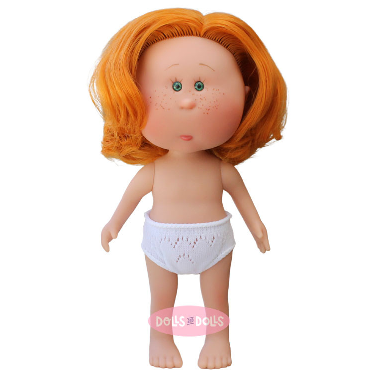 Muñeca Nines d'Onil 23 cm - Little Mia con pelo pelirrojo - Sin ropa