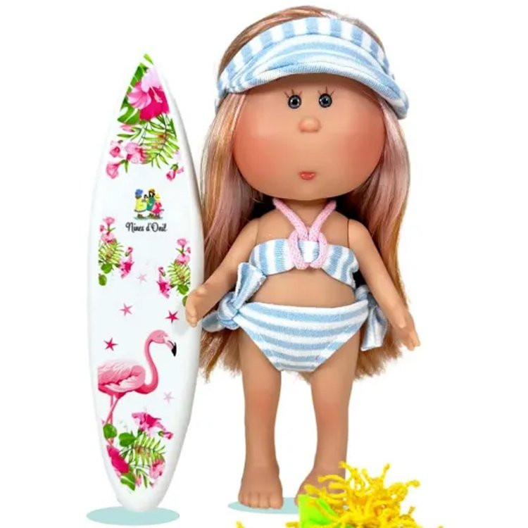 Muñeca Nines d'Onil 23 cm - Little Mia summer con pelo liso pelirrojo