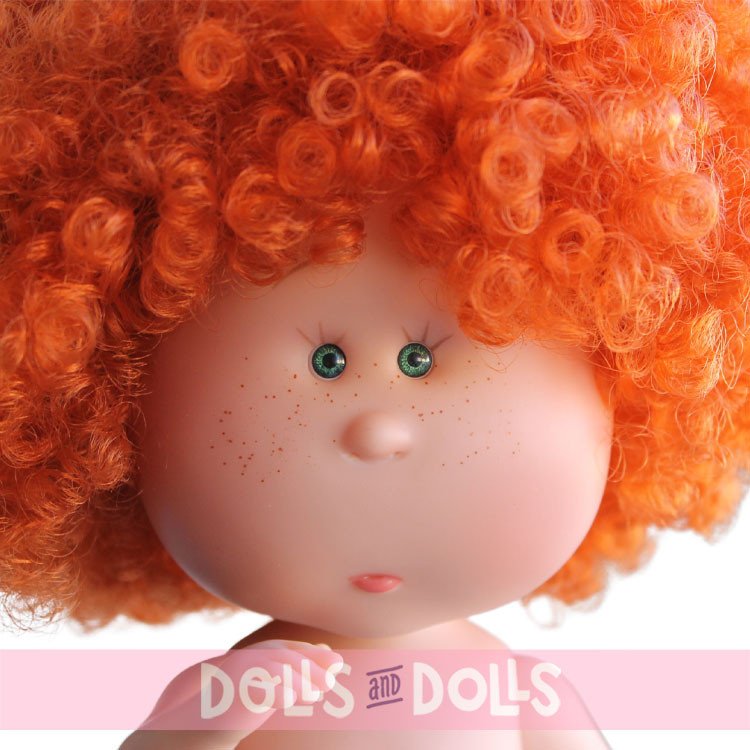 Muñeca Nines d'Onil 30 cm - Mia ARTICULADA - Mia con pelo pelirrojo rizado - Sin ropa