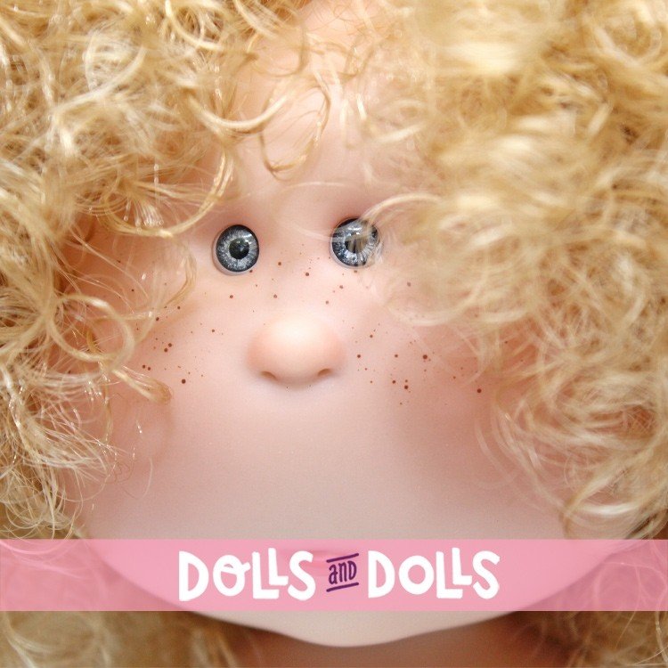 Muñeca Nines d'Onil 30 cm - EXCLUSIVA - Mia rubia con pelo rizado - Sin ropa