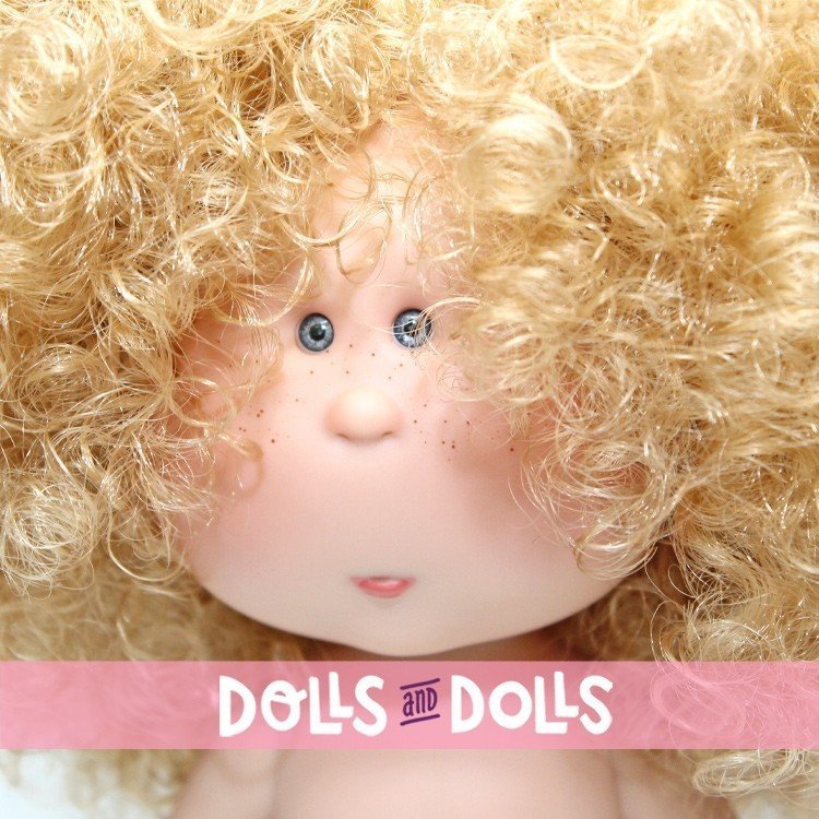 Muñeca Nines d'Onil 30 cm - EXCLUSIVA - Mia rubia con pelo rizado - Sin ropa