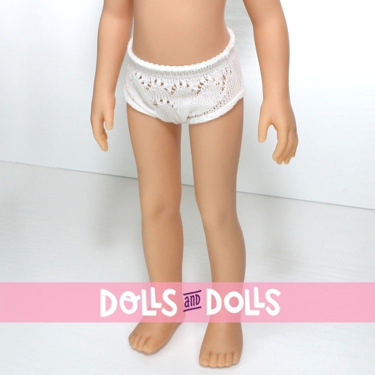 Complementos para muñecas Paola Reina 32 cm - Las Amigas - Set de tres bragas blancas