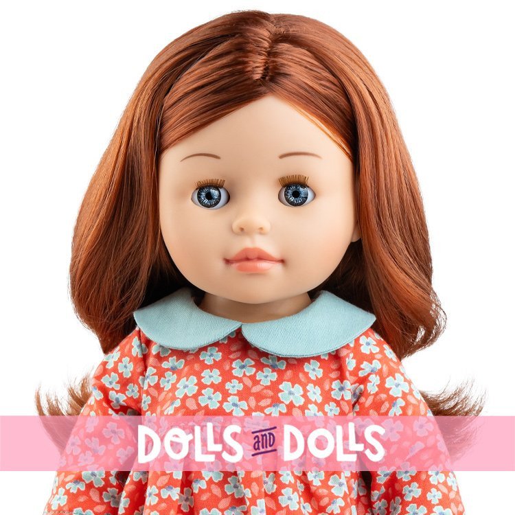 Muñeca Paola Reina 45 cm - Soy tú - Becca con vestido rojo de flores blancas