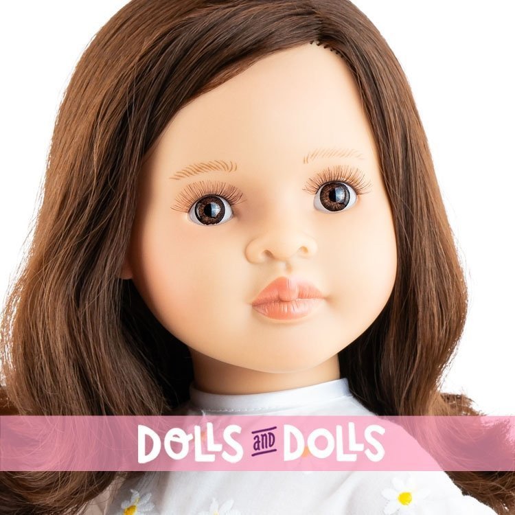 Muñeca Paola Reina 60 cm - Las Reinas - Lidia con vestido blanco de margaritas