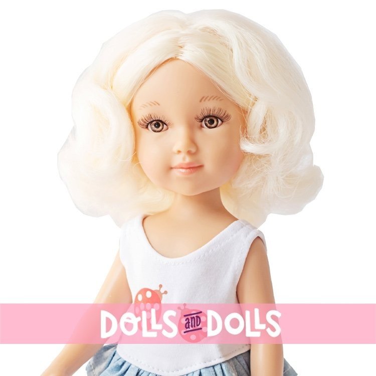 Muñeca Reina del Norte 32 cm - Michelle con top mariquitas y pantalones azules con lunares
