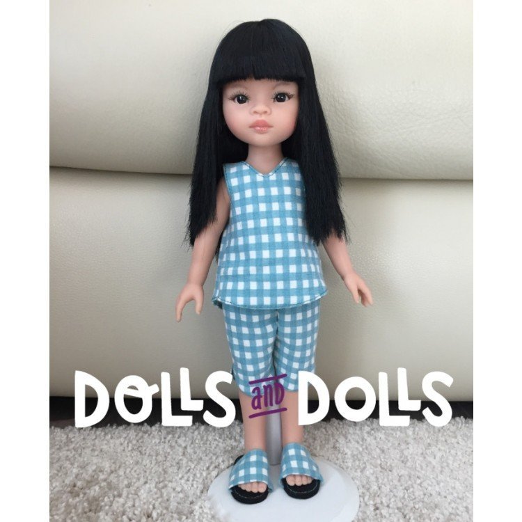 Patrón descargable Dolls And Dolls para muñecas Las Amigas - Pantalón corto con blusa