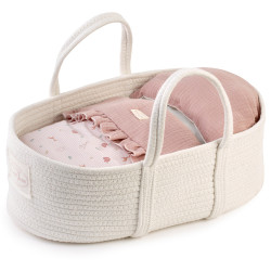 Complementos para muñecas Antonio Juan 40-42 cm - Capazo de algodón para muñecas