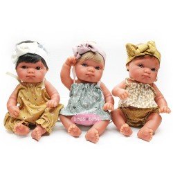 Muñecas Antonio Juan 21 cm - Mufly (Set G con 3 muñecas) 