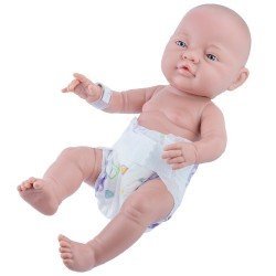 Muñeco Paola Reina 45 cm - Bebito recién nacido con pañal