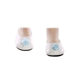 Complementos para muñecas Paola Reina 32 cm - Las Amigas - Zapatos blancos con flor azul