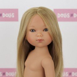 Muñeca Vestida de Azul 28 cm - Carlota rubia sin ropa
