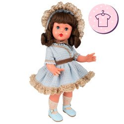 Ropa para muñeca Mariquita Pérez 50 cm - Vestido azul de invierno