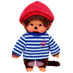 Muñeco Monchhichi 20 cm - Chico marinero con boina