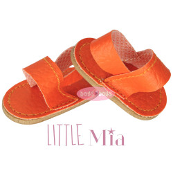 Complementos para muñecas Nines d'Onil 23 cm - Little Mia - Sandalias naranjas