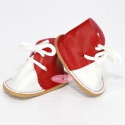 Complementos para muñecas Nines d'Onil 30 cm - Mia y Pippa - Zapatos blancos y rojos con cordones