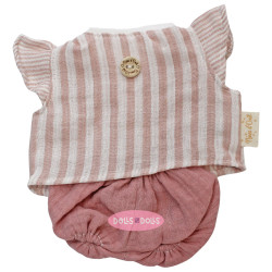 Ropa para Muñecas Nines d'Onil 37 cm - Joy - Conjunto rayas rosas