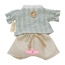 Ropa para Muñecas Nines d'Onil 23 cm - Little Mia - Conjunto camisa rayas y pantalón
