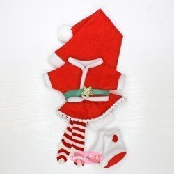Ropa para Muñecas Nines d'Onil 30 cm - Mia - Conjunto Mamá Noel