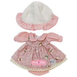 Ropa para Muñecas Nines d'Onil 30 cm - Mia - Vestido animalitos y sombrero