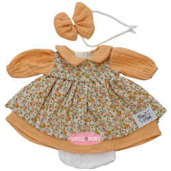Ropa para Muñecas Nines d'Onil 30 cm - Pippa - Vestido de flores con lazo