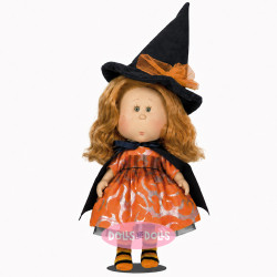 Muñeca Nines d'Onil 23 cm - Little Mia Brujita con pelo pelirrojo ondulado