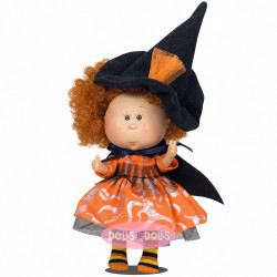 Muñeca Nines d'Onil 23 cm - Little Mia Brujita con pelo pelirrojo rizado