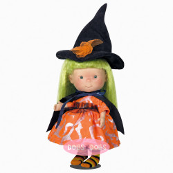 Muñeca Nines d'Onil 23 cm - Little Pippa Brujita con pelo verde