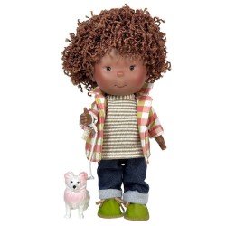 Muñeco Nines d'Onil 30 cm - Pippo con conjunto casual y mascota
