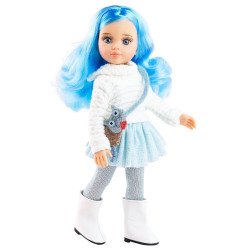 Muñeca Paola Reina 32 cm - Las Amigas Funky - Kiara con vestido de invierno y bolso