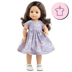 Ropa para muñecas Paola Reina 45 cm - Soy Tú - Emily - Vestido estampado de muñecas bailarinas