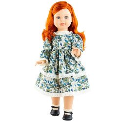 Muñeca Paola Reina 60 cm - Las Reinas - Sandra con vestido de flores azules
