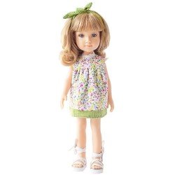 Muñeca Reina del Norte 32 cm - Blanka con vestido de flores