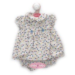 Ropa para muñecos Antonio Juan 40-42 cm - Conjunto de corazones de colores