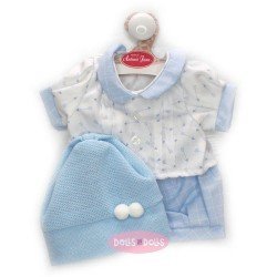 Ropa para muñecos Antonio Juan 40-42 cm - Conjunto de flechas con gorro celeste
