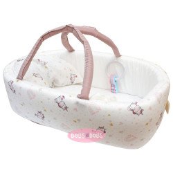 Complementos para muñecas Antonio Juan 40-42 cm - Capazo de unicornios